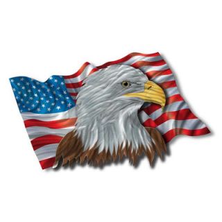 All My Walls The Patriotic Eagle Contemporary Wall Art   22 x 37.5