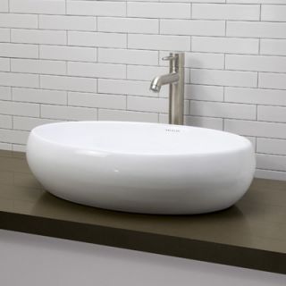 DecoLav Classically Redefined Oval Vessel Bathroom Sink   1447 CWH