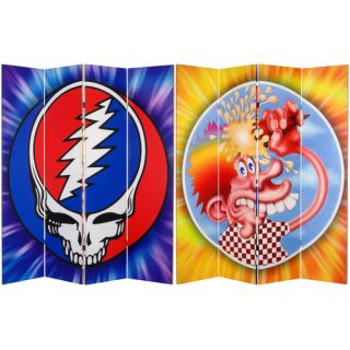 Oriental Furniture 71 x 63 Tall Double Sided Grateful Dead Steal