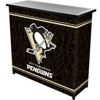 Trademark Global NHL Pittsburgh Penguins 2 Shelf Portable Bar with