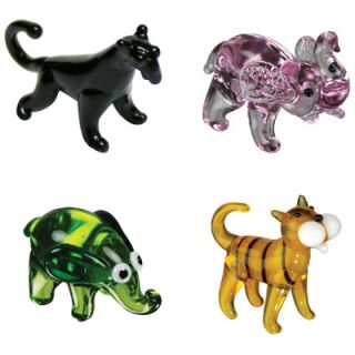 Looking Glass Figurines 4 Piece Miniature Blackie Panther, P Nut