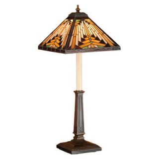 Warehouse of Tiffany Mission Wooden Table Lamp