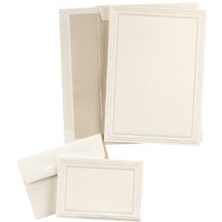 Triple Border Ivory Invitations, Note Cards, Envelopes and Seals. Kit of 50 to Design on Your Computer and Print By Laser or Inkjet   Party Invitations
