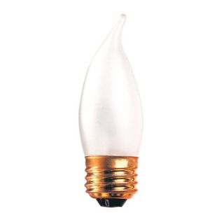 Bulbrite Industries 60W Incandescent Flame Tip Chandelier Bulb with