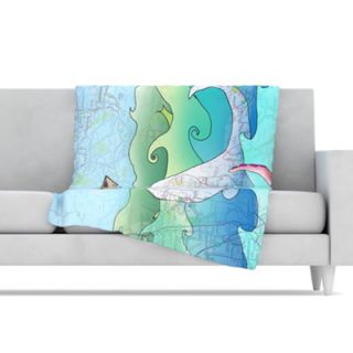 KESS InHouse Im on a Boat Microfiber Fleece Throw Blanket