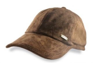 STETSON SUEDE BASEBALL CAP ONE SIZE FITS MOST (BROWN) at  Mens Clothing store Suede Ball Cap