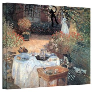 Garden Picnic by Claude Monet Painting Print on Canvas