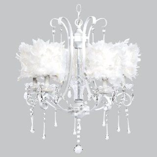Colleen 5 Light Drum Chandelier Shade Color White    