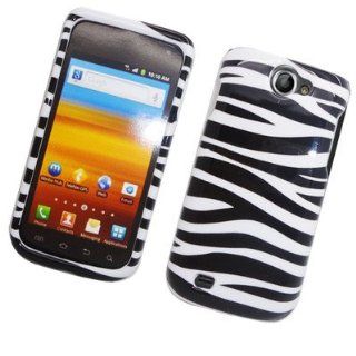 For Samsung Exhibit II 4G/Ancora/SGH T679 Hard GLOSSY Case Zebra Black and White 