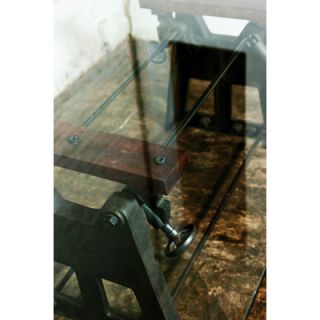 District Eight Design V3 Glass Press Leg Dining Table
