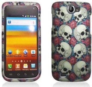 SKULL Hard Plastic Protector Case Cover For Samsung Exhibit II 4G T679 (T Mobile) Cell Phones & Accessories