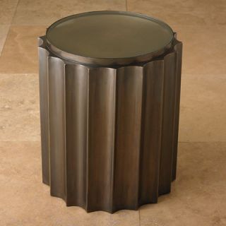 Global Views Fluted Column End Table