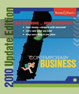 Contemporary Business 13th Edition 2011 Update Binder Ready Version (9780470503430) Louis E. Boone, David L. Kurtz Books