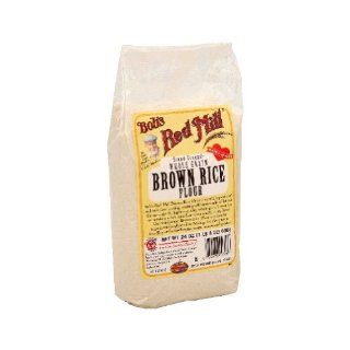 Bob's Red Mill, Organic Whole Grain Brown Rice Flour, 24 oz Packages (680 g) (Pack of 4)  Bob S Red Mill Gluten Free  Grocery & Gourmet Food