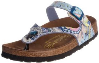 Papillio thongs Rom from Birko Flor in Dreamland Blue with a regular insole size 35.0 W EU Shoes