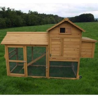 Aosom Deluxe Portable Backyard Chicken Coop with Nesting box