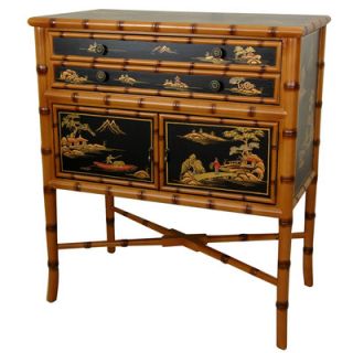 Oriental Furniture Ching 2 Drawer Cabinet