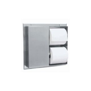 Partition Mounted Multi Roll Toilet Tissue Dispenser (Serves 2 Comp