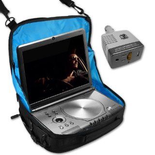 Portable / Case Logic In Car DVD Player Case BUNDLE with Car Power Adapter / Accessory Power DC to AC Mobile Inverter with USB port for all USB compatible devices for SONY DVP FX810 / DVP FX705 and More Portable DVD Players (Player not included) Electroni