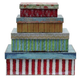 Creative Co Op Nested Paper Boxes (Set of 4)