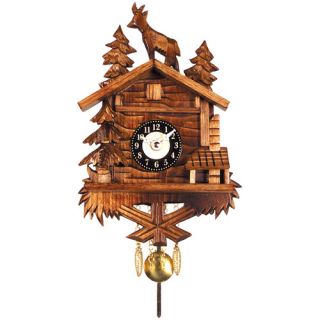 Battery Operated Clock with Standing Deer