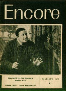 ENCORE Robert Bolt interview; Joseph Losey on Brecht 3 1961 Entertainment Collectibles