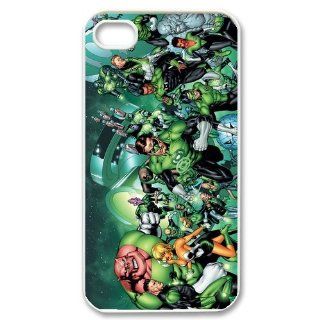 Custom Green Lantern Cover Case for iPhone 4 WX2255 Cell Phones & Accessories