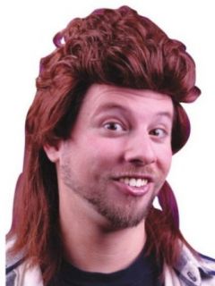 Fun World Mens Reddish Brown Mullet Wig Redneck Hillbilly Costume Wigs Clothing