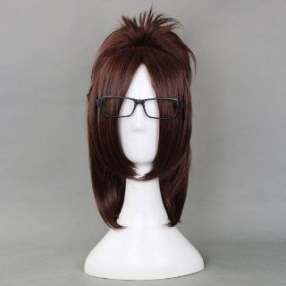 Attack on Titan Cosplay Wig (Dark Brown   Hanji Zoe)  Hair Replacement Wigs  Beauty