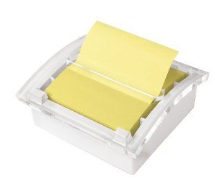 Post it Pop up Notes Dispenser for 3 x 3 Inch Notes, White Dispenser, Includes Canary Yellow Notes  Sticky Note Dispensers 