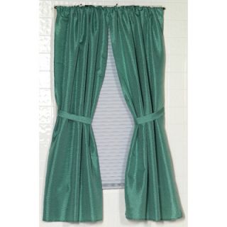 Carnation Home Fashions Lauren 100% Rod Pocket Curtain Panel (Set of 2