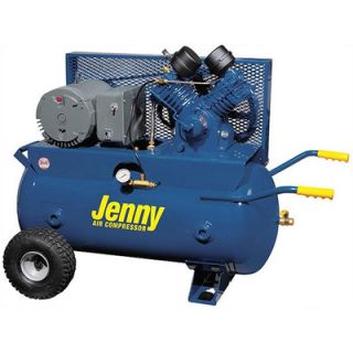 Jenny Products 5 HP Electric Motor 230 Volt Two Stage Wheeled Portable