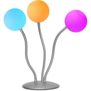 creative motion three ball color changing table lamp