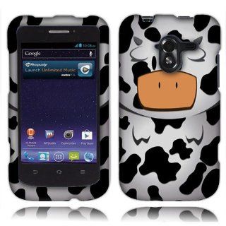 ZTE Avid 4G Moo Moo The Cow Rubberized Cover Cell Phones & Accessories