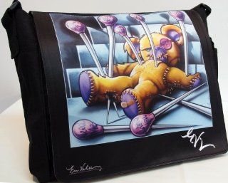 Custom Messenger Bag "Love & Hate" Designed By Graffiti and Pop Art Artist Erni Vales 