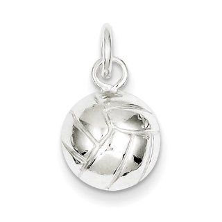 Sterling Silver Volleyball Charm Jewelry