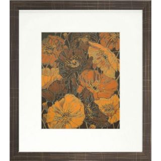 Indigo Avenue Floral Living Brown Poppies Framed Wall Art