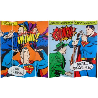 Oriental Furniture 71 x 63 Classic Tall Double Sided Superman 4