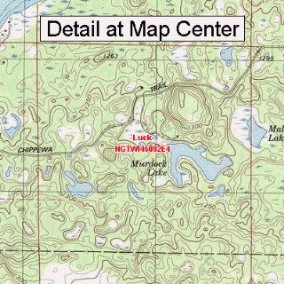 USGS Topographic Quadrangle Map   Luck, Wisconsin (Folded/Waterproof)  Outdoor Recreation Topographic Maps  Sports & Outdoors