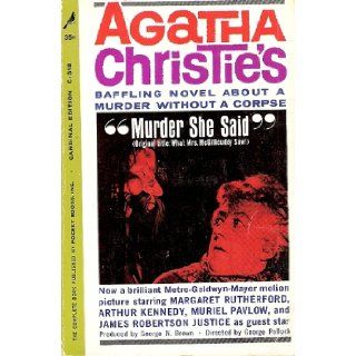 MURDER SHE SAID CHRISTIE AGATHA Books