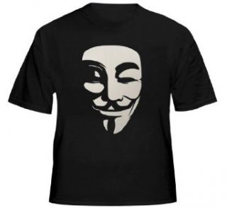 White Mask   V For Vendetta T shirt Fashion T Shirts Clothing