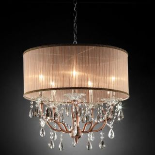 ORE Rosie Crystal 6 Light Ceiling Lamp