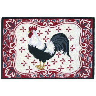 Accents Kitchen Bandana Rooster Novelty Rug