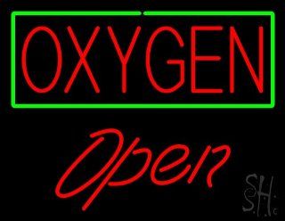 Oxygen Script1 Open Outdoor Neon Sign 24" Tall x 31" Wide x 3.5" Deep  Business And Store Signs 