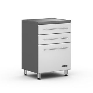 Ulti MATE Storage 3 Drawer 24 Base Cabinet in Starfire Pearl