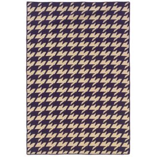 Salonika Purple Houndstooth Rug