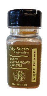 My Secret Correctives Hair Enhancing Fibers, Light Brown 0.42 oz (12 g) Health & Personal Care