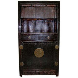 Oriental Furniture 2 Drawer Tall Cabinet