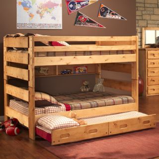 Full Over Full Standard Bunk Bed with Trundle Unit