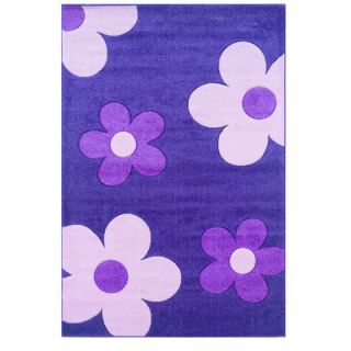 Linon Rugs Corfu Floral Purple/Baby Pink Kids Rug